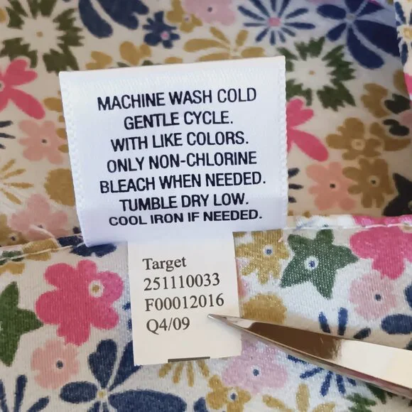 Liberty of London For Target Women's Floral Ruffle Neck Tank Top Size XL - Picture 12 of 13